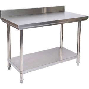 XPOTOOL Table de travail en acier inoxydable avec rebord - Publicité XPOTOOL Table de travail en acier inoxydable avec rebord - Publicité