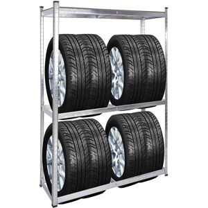 Wiltec Modèle 180x120x40cm Étagère pneus garage - Publicité Wiltec Modèle 180x120x40cm Étagère pneus garage - Publicité