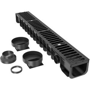 Wiltec Canale di drenaggio 1m - 25T Ghisa, Plastica Wiltec Canale di drenaggio 1m - 25T Ghisa, Plastica