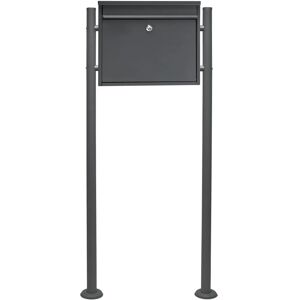 Set cassetta postale Wiltec V13 antracite con supporto Set cassetta postale Wiltec V13 antracite con supporto