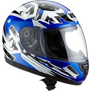 Casque intégral protectWEAR SA03 pour enfants/jeunes - Bleu/Argent - Publicité Casque intégral protectWEAR SA03 pour enfants/jeunes - Bleu/Argent - Publicité