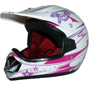 Max Racing V310-Girl-S Pink/White Child Cross Helmet - Child Cross Helmet Max Racing V310-Girl-S Pink/White Child Cross Helmet - Child Cross Helmet