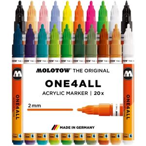 Molotow tartós marker - 2mm - Különböző színek - 20 db Molotow tartós marker - 2mm - Különböző színek - 20 db
