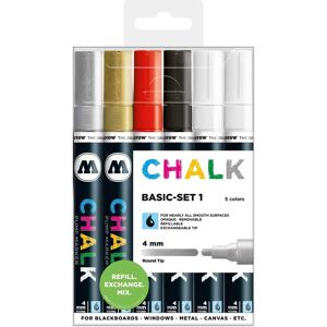 Molotow - Marcador de tiza - Set básico 4 mm - Recargable - Multicolor Molotow - Marcador de tiza - Set básico 4 mm - Recargable - Multicolor