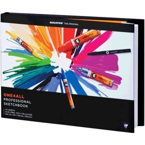 Molotow One4All Professionelles Skizzenbuch - A5, Weiß, 80 Seiten Molotow One4All Professionelles Skizzenbuch - A5, Weiß, 80 Seiten