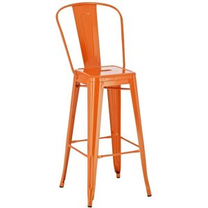 Tabouret Aiden Orange en Métal - Mobilier de Bar Tabouret Aiden Orange en Métal - Mobilier de Bar