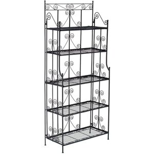 Estantería Homestoreking Ciara Decorativa en Metal 5 Niveles Estantería Homestoreking Ciara Decorativa en Metal 5 Niveles