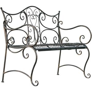 CLP Banc de Jardin TARA - Métal Vintage 113x47cm - Publicité CLP Banc de Jardin TARA - Métal Vintage 113x47cm - Publicité