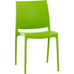 Chaise empilable Maya Verte - Mobilier en plastique pour l'extérieur - Publicité Chaise empilable Maya Verte - Mobilier en plastique pour l'extérieur - Publicité