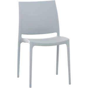 Pricenet Maya Chaise Grise Clair Empilable - Résistante UV, Extérieur - Publicité Pricenet Maya Chaise Grise Clair Empilable - Résistante UV, Extérieur - Publicité