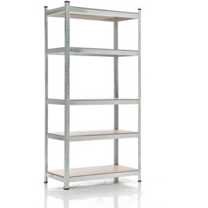 Pricenet Modelo 90x40x180 Plata Estantería Resistente - Estantería Pricenet Modelo 90x40x180 Plata Estantería Resistente - Estantería