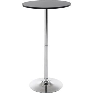 Pricenet Table de Bar Ronde - Noire - Diamètre 60 cm - Table de Bar Pricenet Table de Bar Ronde - Noire - Diamètre 60 cm - Table de Bar