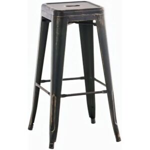 Homestoreking Noir-Or Joshua Tabouret de Bar - Style Industriel Homestoreking Noir-Or Joshua Tabouret de Bar - Style Industriel