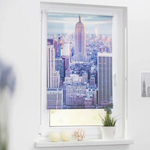 Lichtblick New York Blauer Seitenzugrollo - Fensterdeko Lichtblick New York Blauer Seitenzugrollo - Fensterdeko