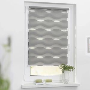Lichtblick Duo-Rollo - Welle - Grau - Rollos Lichtblick Duo-Rollo - Welle - Grau - Rollos