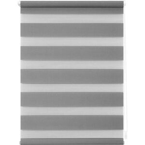 Lichtblick Duo-Rollo, Klemmfix, 65x150cm, Polyester, grau - Duo Roller Blind Lichtblick Duo-Rollo, Klemmfix, 65x150cm, Polyester, grau - Duo Roller Blind