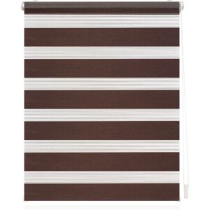 Lichtblick Duo-Rollo, Klemmfix, 60x220cm, Polyester, donkerbruin - Raamdecoratie Lichtblick Duo-Rollo, Klemmfix, 60x220cm, Polyester, donkerbruin - Raamdecoratie