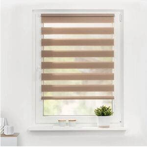 Lichtblick Duo-Rollo, Klemmfix, 75x150cm, Taupe - Fensterdeko Lichtblick Duo-Rollo, Klemmfix, 75x150cm, Taupe - Fensterdeko