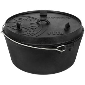 Petromax Horno Holandés ft18-t - Hierro Fundido - Fondo Plano - Cocina Lenta - 16.1L Petromax Horno Holandés ft18-t - Hierro Fundido - Fondo Plano - Cocina Lenta - 16.1L