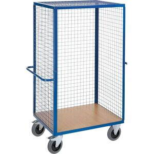 Rollcart Gitter-Regalwagen mit Schiebegriff und Grundboden 980x700mm im Buchedekor Rollcart Gitter-Regalwagen mit Schiebegriff und Grundboden 980x700mm im Buchedekor