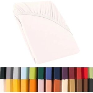 CelinaTex Jersey Fitted Sheet - 1924 - White - Bed Cover for Conti Beds CelinaTex Jersey Fitted Sheet - 1924 - White - Bed Cover for Conti Beds