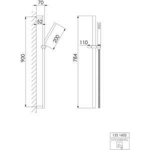 Set de duș Steinberg Serie 135 cu bară de 900mm - Set de duș Set de duș Steinberg Serie 135 cu bară de 900mm - Set de duș