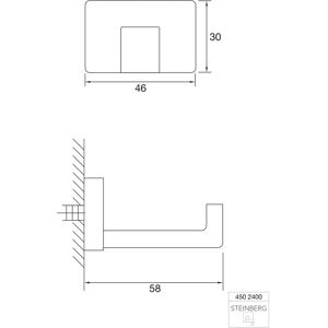 Steinberg Armaturen - Crochet de Serviette en Laiton à Fixer au Mur - 4502400S - Publicité Steinberg Armaturen - Crochet de Serviette en Laiton à Fixer au Mur - 4502400S - Publicité