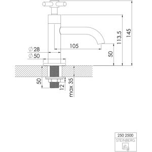 Steinberg Serie 250 Waschtischarmatur - Brushed Gold Steinberg Serie 250 Waschtischarmatur - Brushed Gold