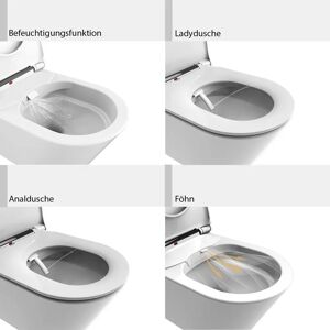 Kronenbach KB15104TU Dusch-WC Rahmenlose Rohrfunktionseinheit Kronenbach KB15104TU Dusch-WC Rahmenlose Rohrfunktionseinheit