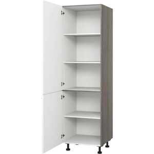 Kochstation Weiß/Eichefarben Grau Vorratsschrank - Storage Cabinet Kochstation Weiß/Eichefarben Grau Vorratsschrank - Storage Cabinet
