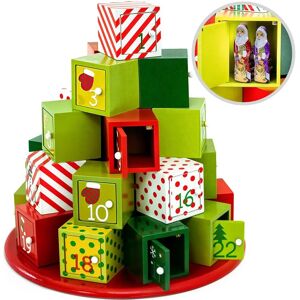 Spielwerk Wooden Advent Calendar with 24 Compartments - Round Spielwerk Wooden Advent Calendar with 24 Compartments - Round
