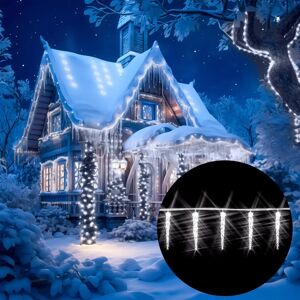 Guirlande Lumineuse LED pour Noël - 80 LEDs, 13m, Blanc/Bleu Guirlande Lumineuse LED pour Noël - 80 LEDs, 13m, Blanc/Bleu