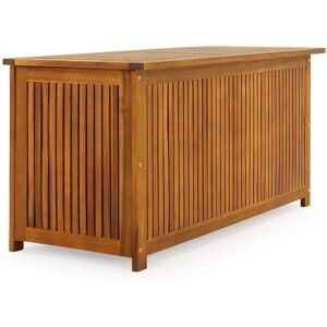 Casaria Coffre de Rangement en Bois - 115x50x59 - Boîte de Jardin - Publicité Casaria Coffre de Rangement en Bois - 115x50x59 - Boîte de Jardin - Publicité