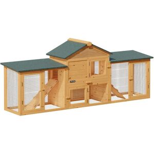 Deuba Kaninchenstall 204x45x84 - Tiergehege Deuba Kaninchenstall 204x45x84 - Tiergehege