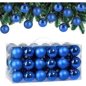 Duitse kerstballen - 54 stuks - Kerstversiering - Blauw Duitse kerstballen - 54 stuks - Kerstversiering - Blauw