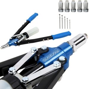 Deuba Rivet Set with 5 Heads - Steel & Aluminum Deuba Rivet Set with 5 Heads - Steel & Aluminum