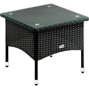 Casaria Compact Weatherproof Side Table - 50x50x45cm Casaria Compact Weatherproof Side Table - 50x50x45cm