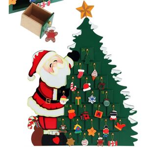 Deuba Spielwerk Wooden Advent Calendar 24 Compartments - Christmas Deuba Spielwerk Wooden Advent Calendar 24 Compartments - Christmas