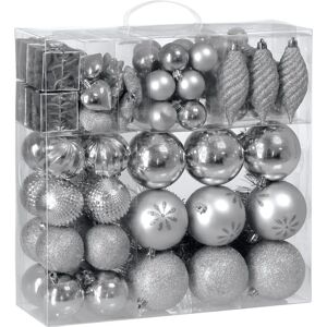 Deuba Silver Christmas Balls Set 103 - Christmas Ornaments Deuba Silver Christmas Balls Set 103 - Christmas Ornaments