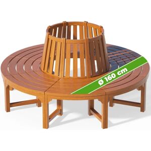 Casaria - Eucalyptus Tree Bench Ø 160cm - Garden Circular Seat Casaria - Eucalyptus Tree Bench Ø 160cm - Garden Circular Seat