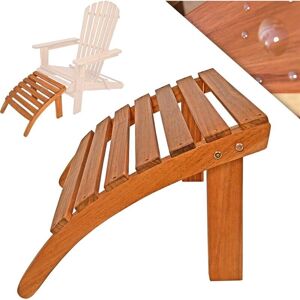 Casaria - Reposapiés de madera de acacia marrón Casaria - Reposapiés de madera de acacia marrón