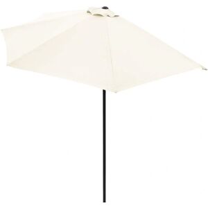 Kingsleeve 2.7m Semi-circular Patio Umbrella - UV50+ Water-Resistant Crema Kingsleeve 2.7m Semi-circular Patio Umbrella - UV50+ Water-Resistant Crema
