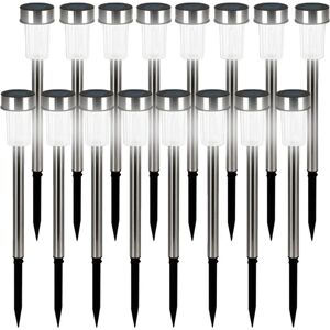 Monzana Deuba 16x LED Floodlights Solar Garden Light - Outdoor IP44 White Monzana Deuba 16x LED Floodlights Solar Garden Light - Outdoor IP44 White