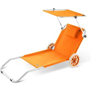 Casaria Beach Lounger Kreta - orange Casaria Beach Lounger Kreta - orange
