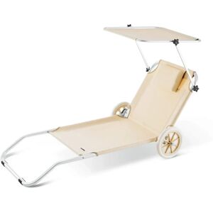 Casaria Beach Lounger Kreta - beige Casaria Beach Lounger Kreta - beige