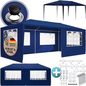 Pabellón Rimini Casaria 3x6m Protección UV Resistente al Agua Azul Pabellón Rimini Casaria 3x6m Protección UV Resistente al Agua Azul