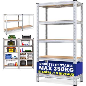 MONZANA Metal Shelving Heavy Duty Adjustable Storage Garage Workshop - Shelving Unit MONZANA Metal Shelving Heavy Duty Adjustable Storage Garage Workshop - Shelving Unit