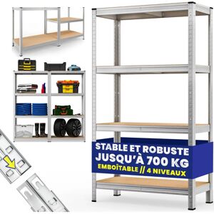 Monzana Heavy Duty Metal Shelving - 180x90x40cm - Blue Monzana Heavy Duty Metal Shelving - 180x90x40cm - Blue