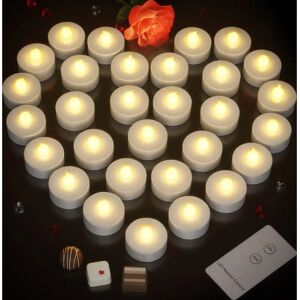 Monzana LED Tealights Set - Safe Flickering Warm White - 30 pcs Monzana LED Tealights Set - Safe Flickering Warm White - 30 pcs