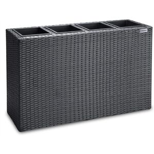 Casaria 95x27x60cm Bloembak - 4 Afneembare Potten, Weerbestendig, Stijlvol Rattan Casaria 95x27x60cm Bloembak - 4 Afneembare Potten, Weerbestendig, Stijlvol Rattan